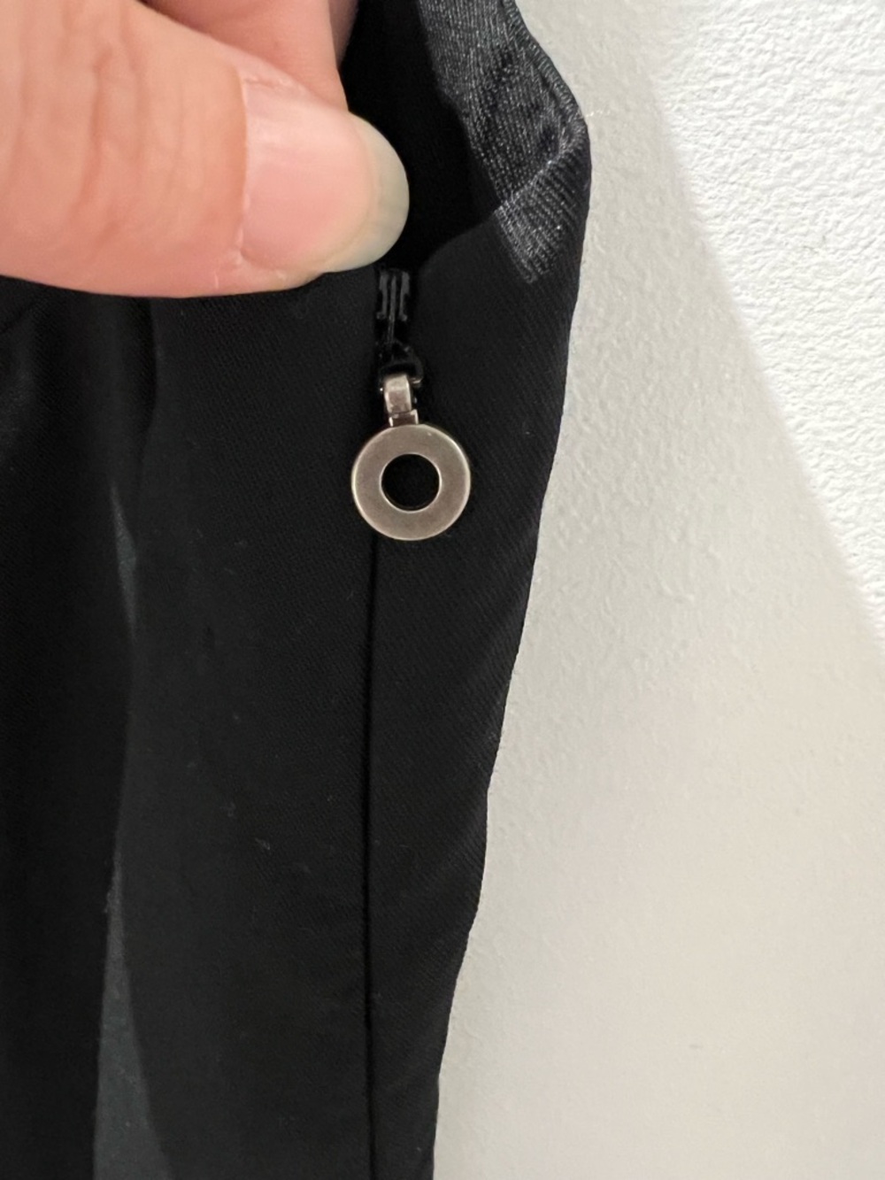CREA Concept 100% Wool Black Knot Front Dress EU 36 Minimalist Quiet Luxury - Picture 4 of 5